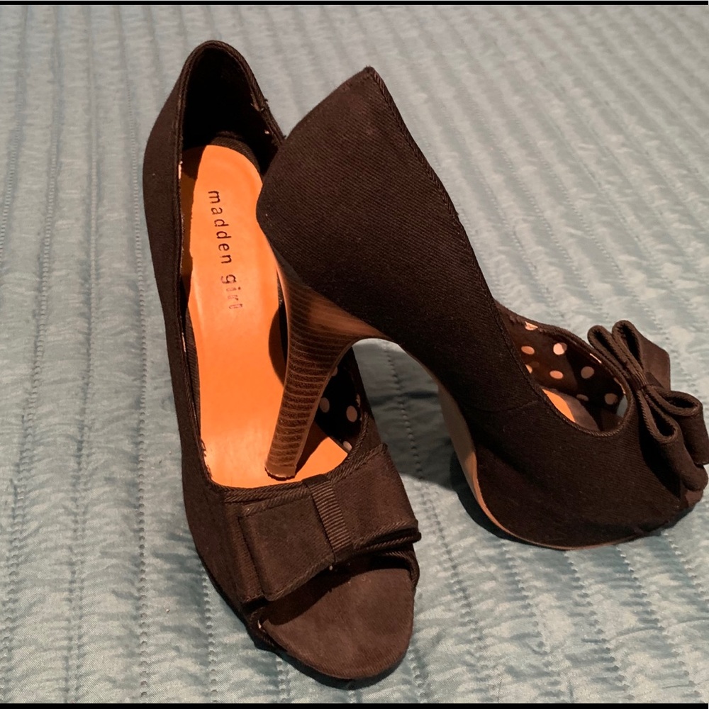 Madden Girl peep toe heels